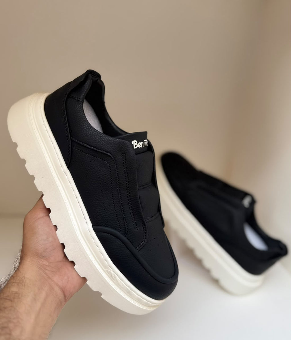 Urban Edge Black Casual Sneaker