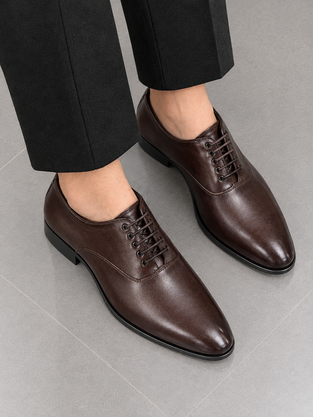 Polished Brown Dress Shoes