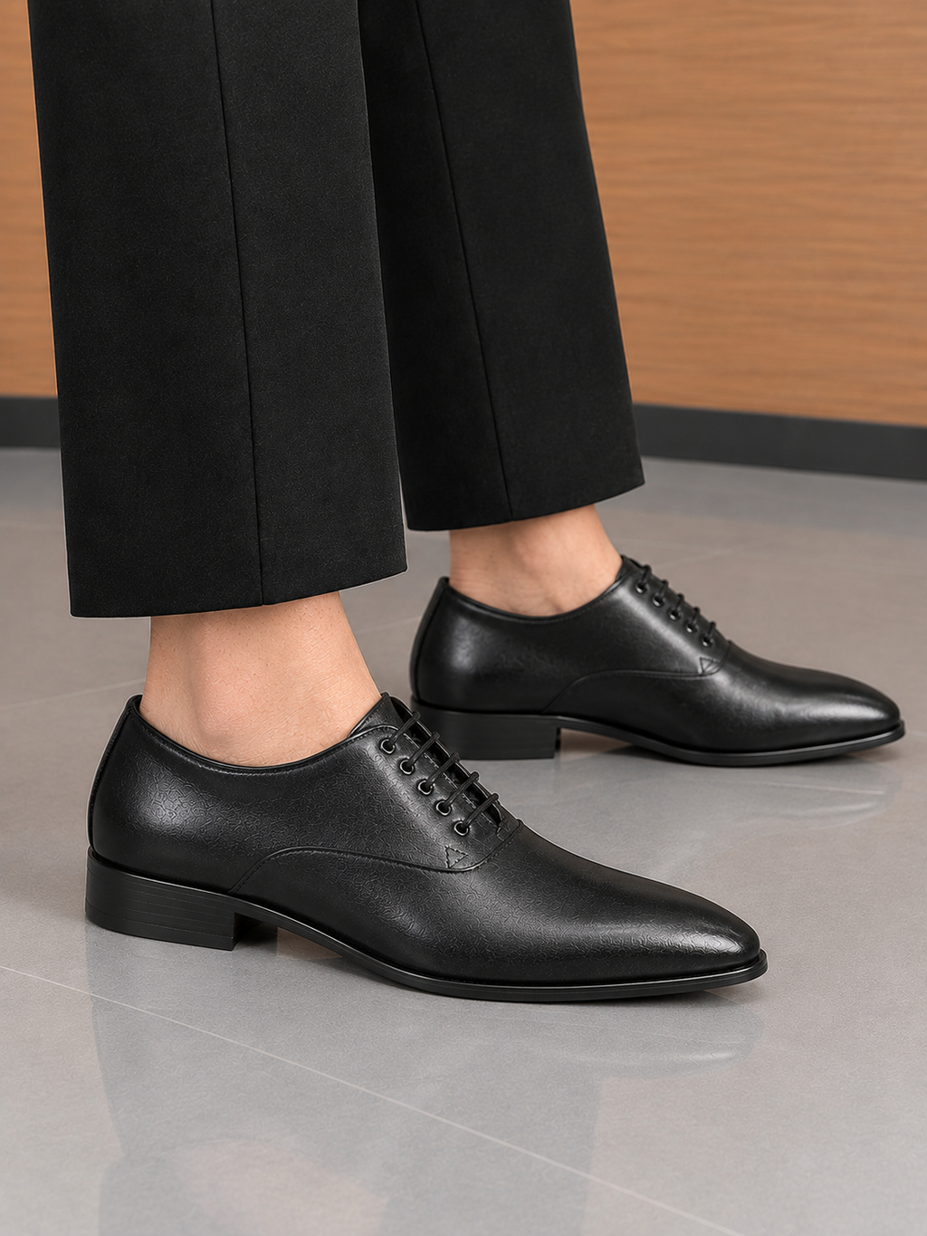 Polished Black Dress Shoes