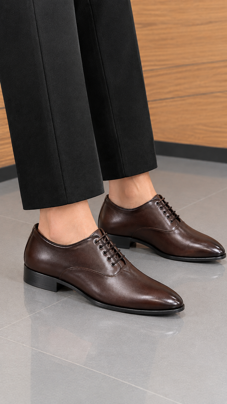 Polished Brown Dress Shoes