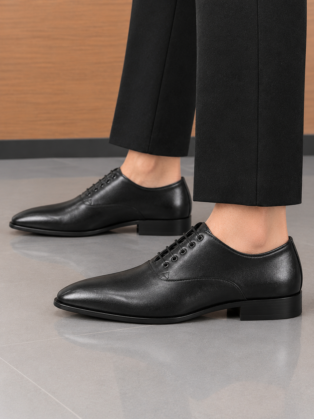 Polished Black Dress Shoes