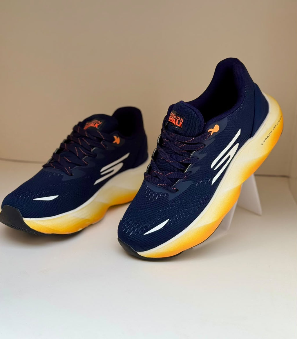 Men’s Navy & Gold Performance Running Sneakers