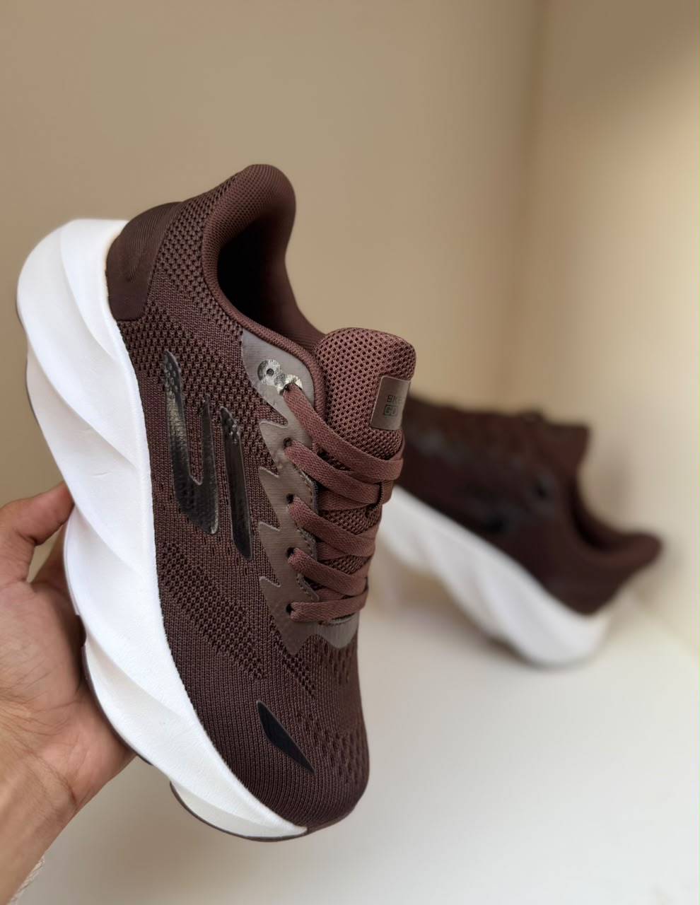 Brown Mesh Active Sneakers