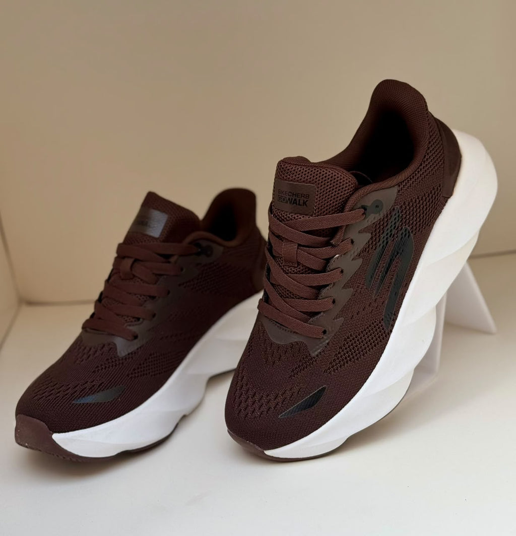 Brown Mesh Active Sneakers
