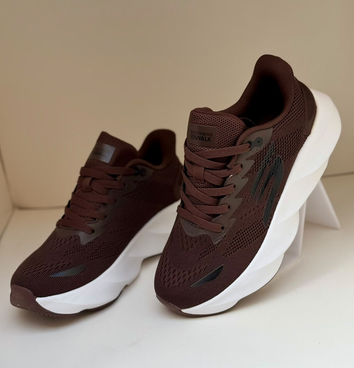 Brown Mesh Active Sneakers