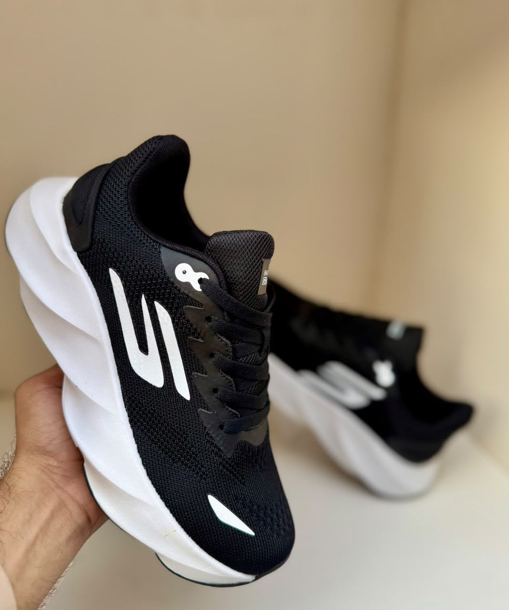 Black Mesh Active Sneakers