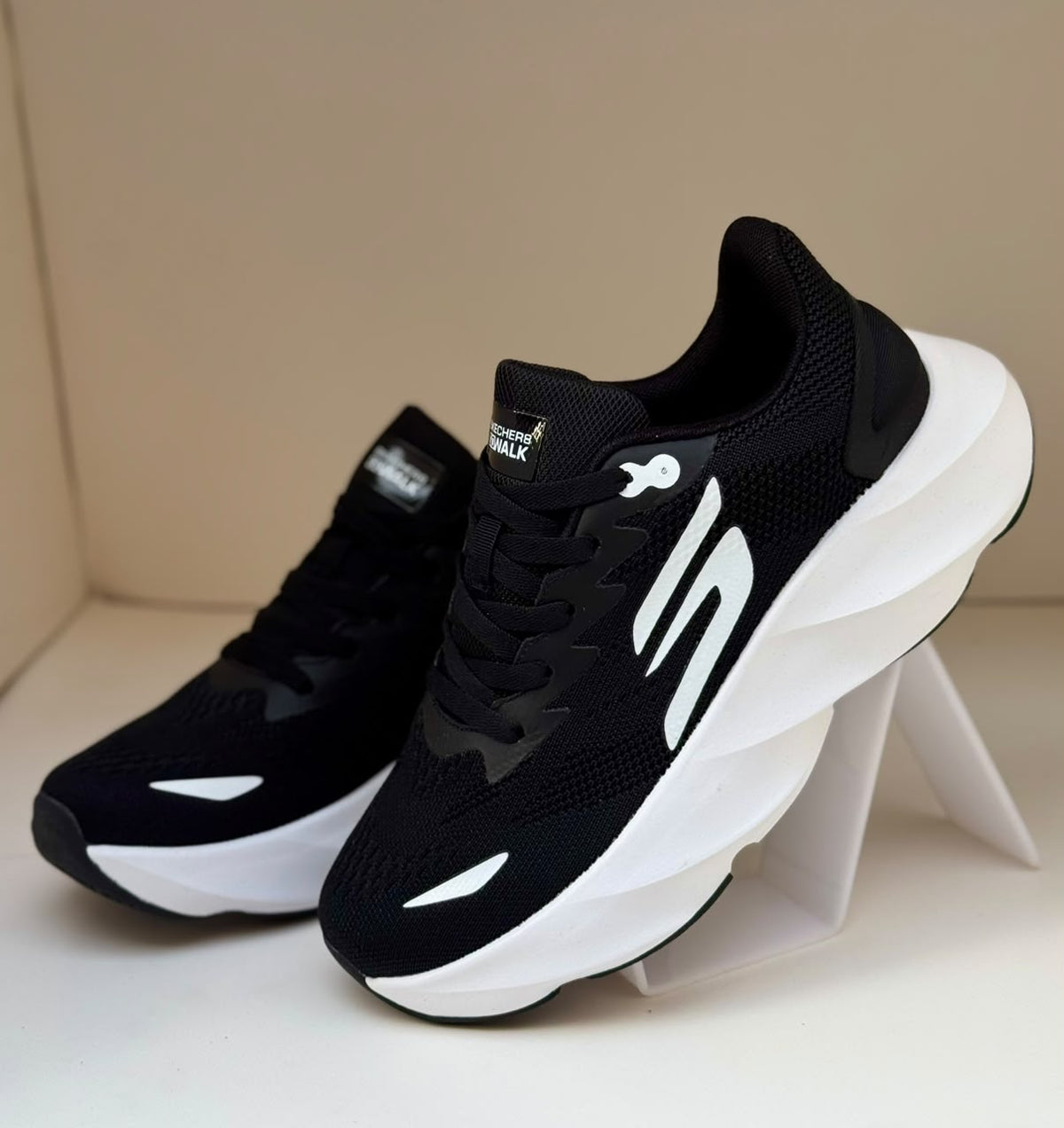 Black Mesh Active Sneakers