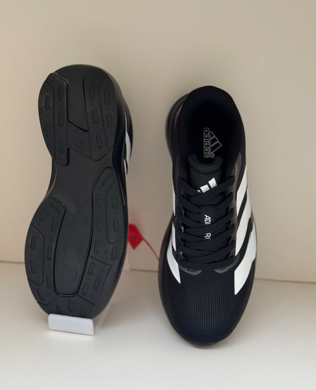 New Adizero Black with White Straps