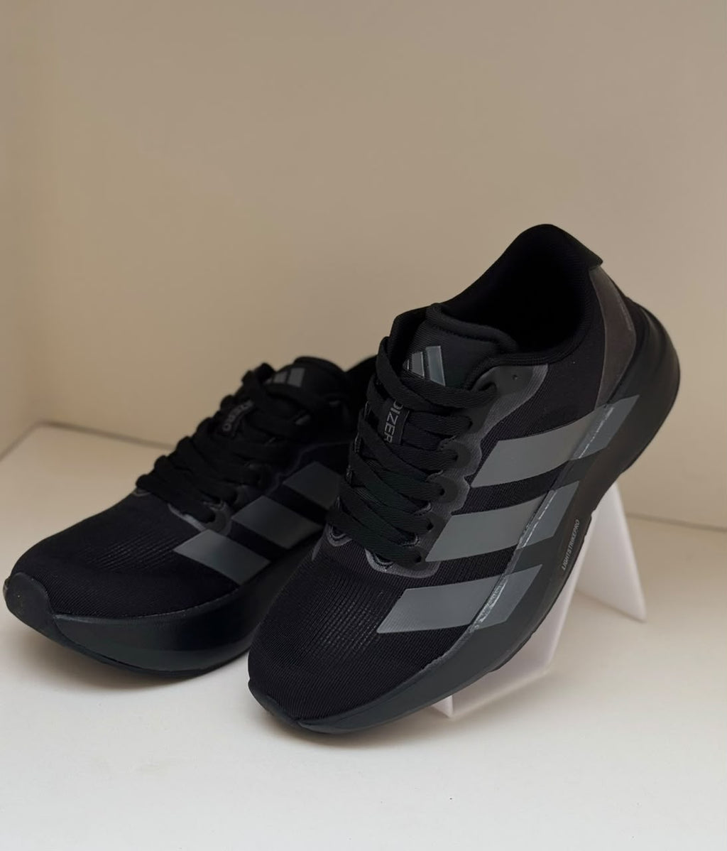New Adizero Black with Grey Straps