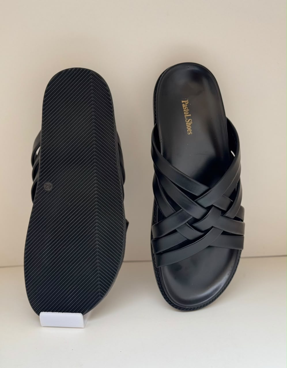 CrossLuxe Black Slippers