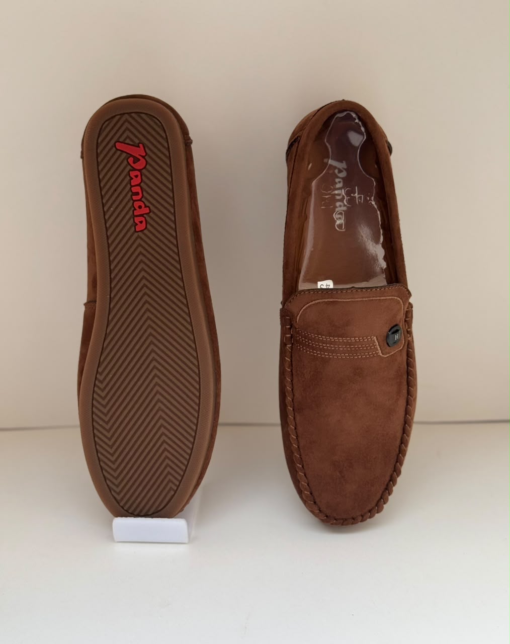 Noir Luxe Brown Suede Loafers