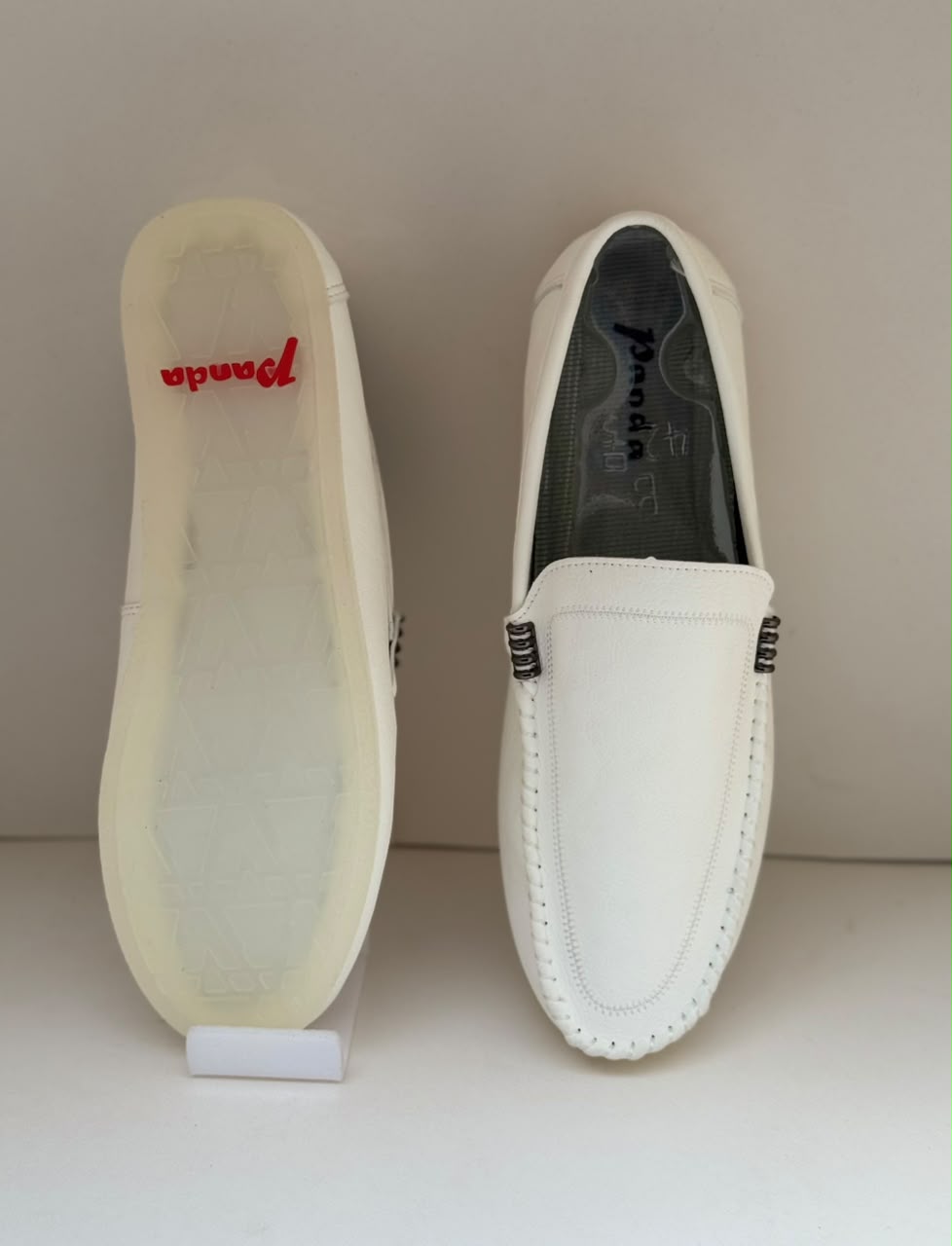 Monaco Ivory White Loafers