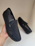 Monaco Ivory Black Loafers
