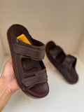 Canyon Brown Double-Strap Comfort Slippers