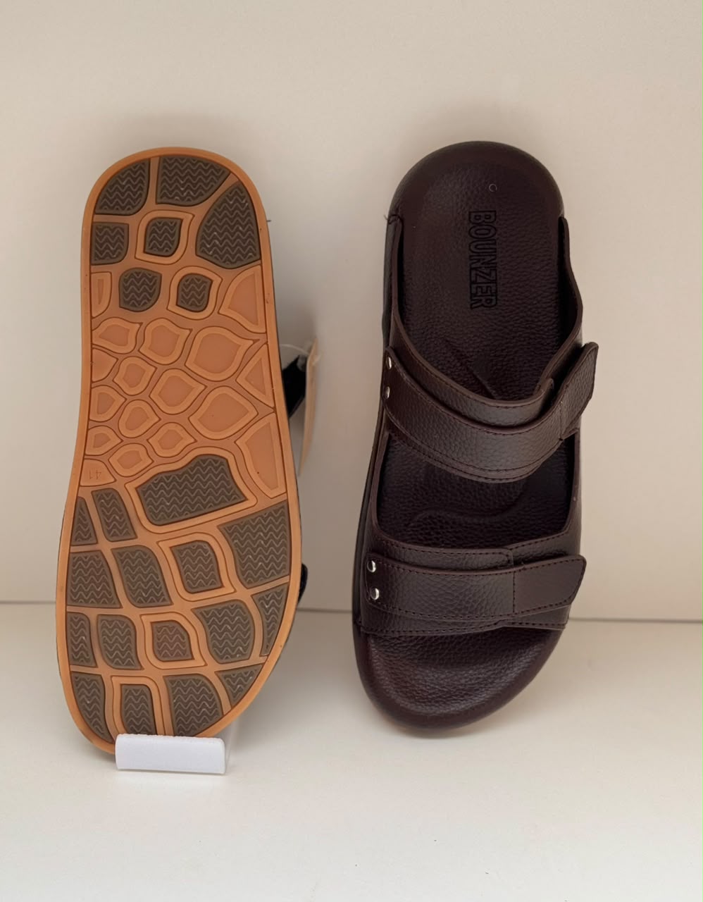 Canyon Brown Double-Strap Comfort Slippers