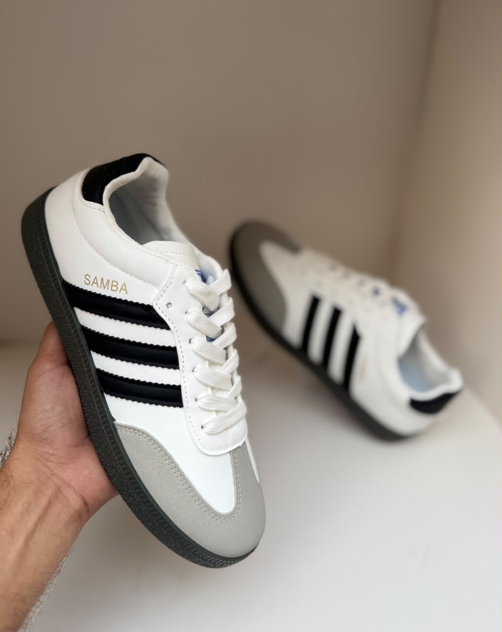 Samba White and Black Sneaker