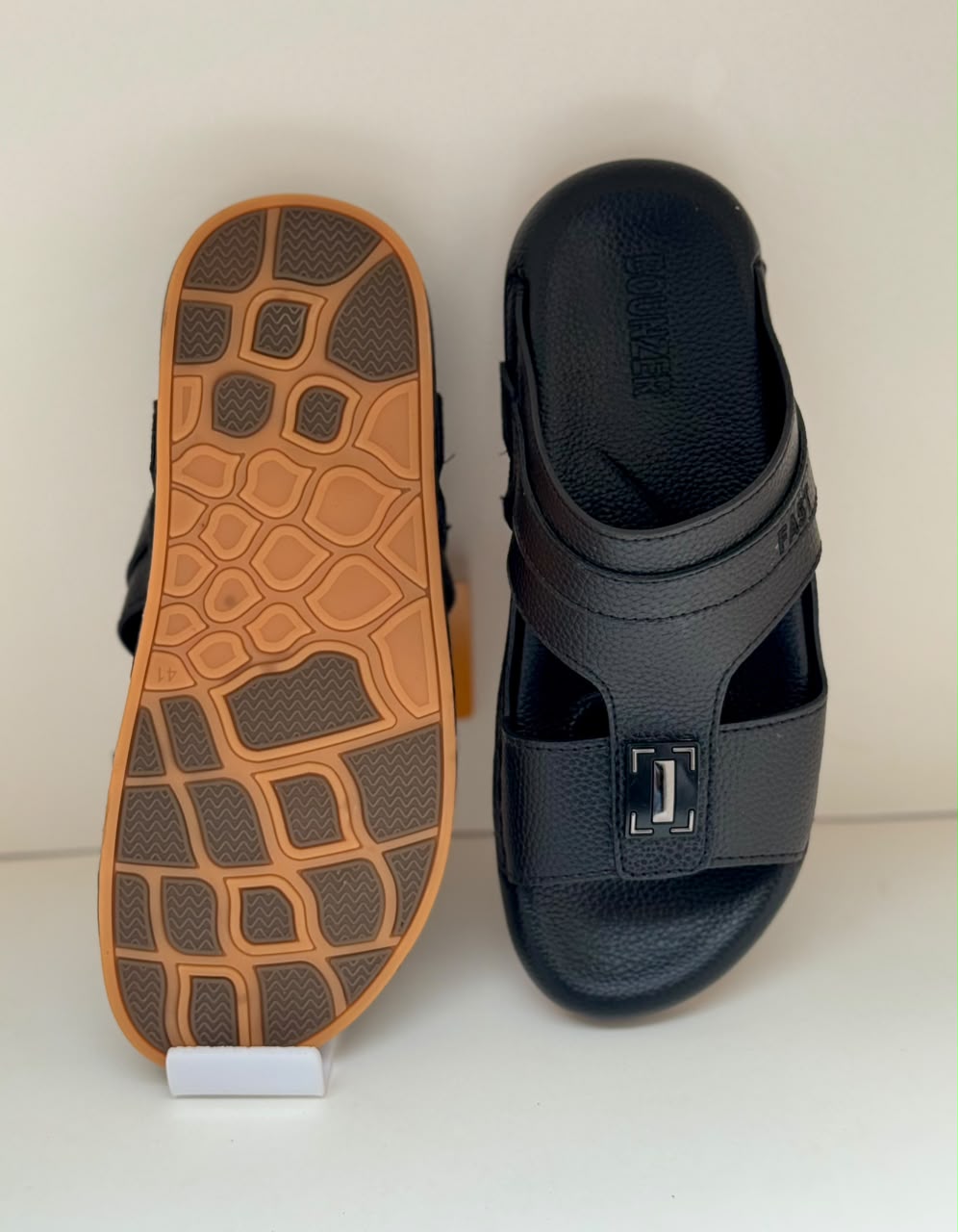 Arabic Style Black Comfort Slippers