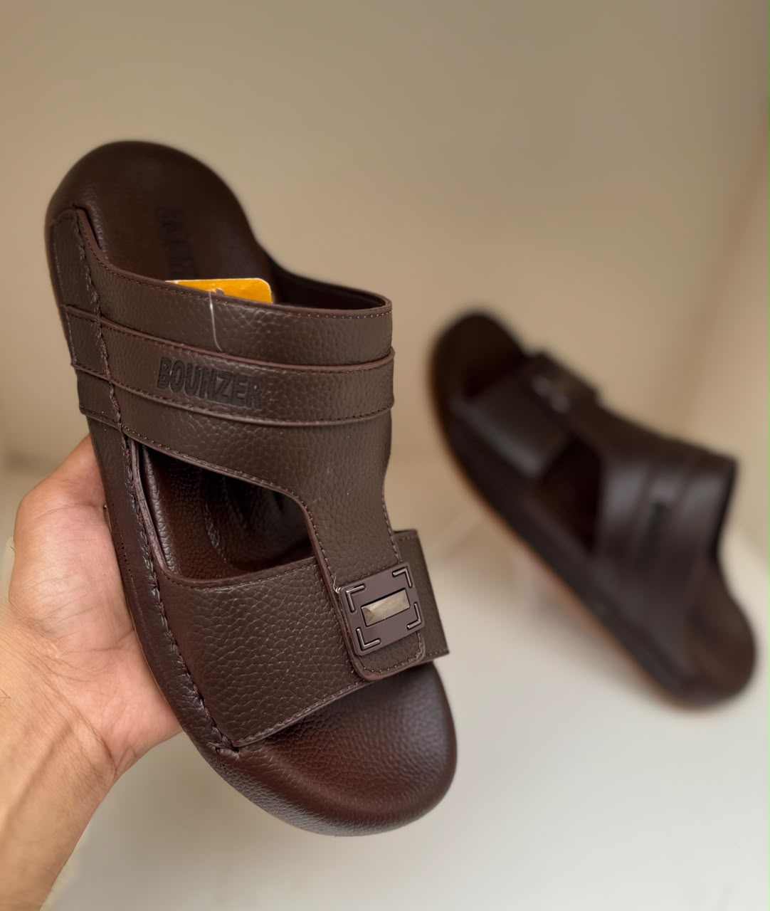 Arabic Style Brown Comfort Slippers