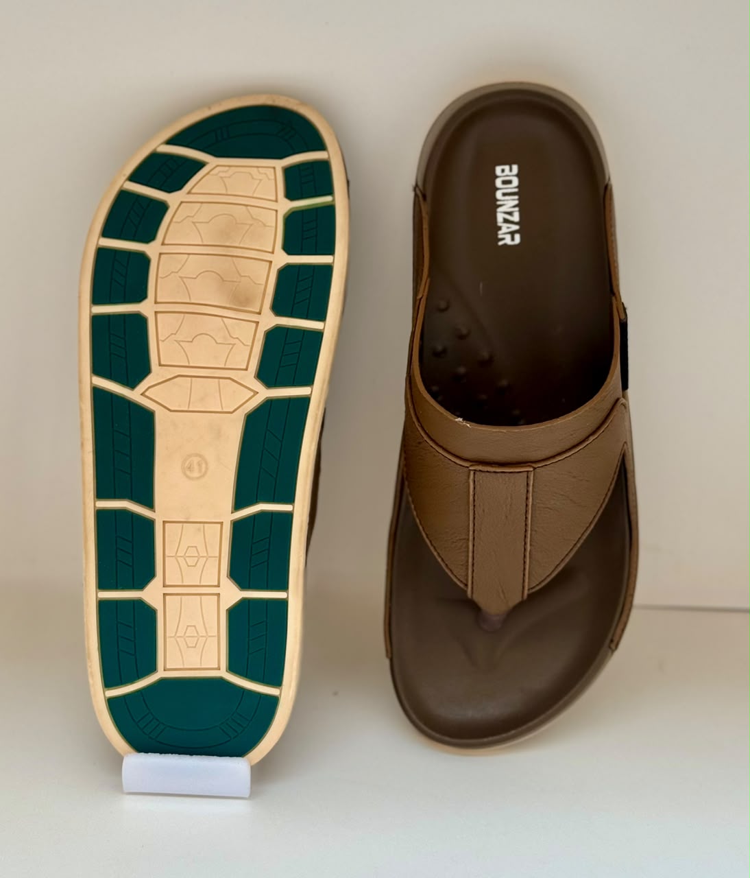 Aero Dark Brown Leather Slipper